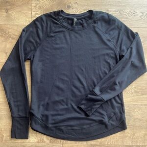 Athleta, black womens crew neck